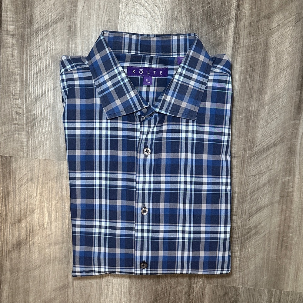 Kolte Plaid Long Sleeve Button Down - XL (17.5)